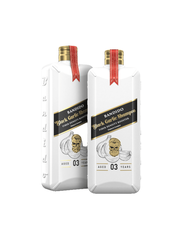 Bandido Hair Shampoo BLACK GARLIC Stiprinantis plaukų šampūnas, 350 ml