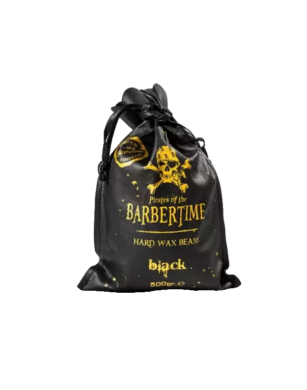 Barbertime Hard Wax Beans BLACK Depiliacinis kietasis vaškas granulėmis, 500 ml