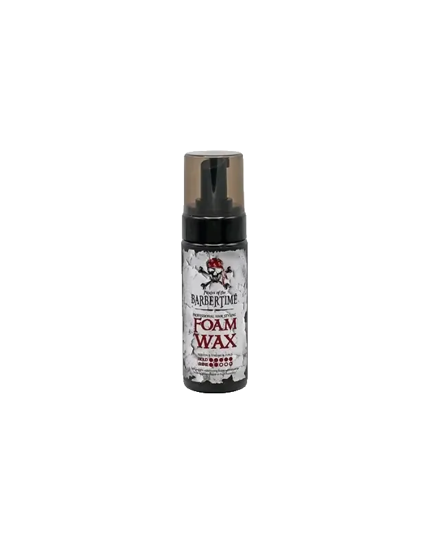 Barbertime Foam Wax KERATIN & STRONG & CURLS Putų vaškas plaukams formuoti, 150 ml