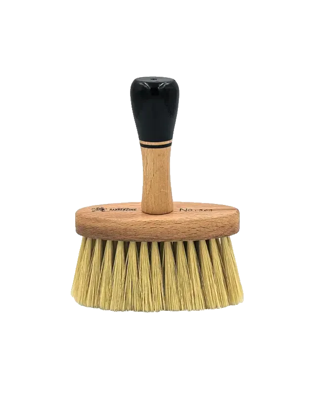 Barbertime kaklo valymo šepetys su medine rankena, 1 vnt.