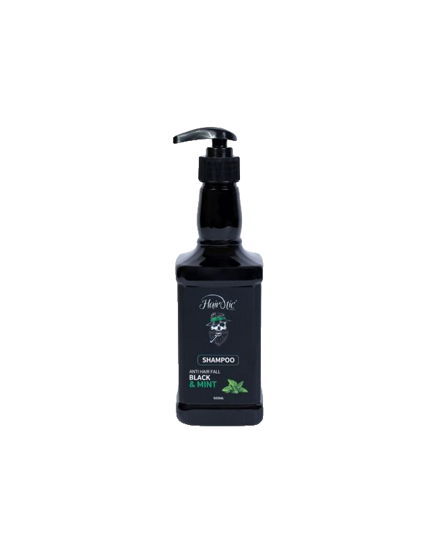 Hairotic Black & Mint Shampoo Šampūnas Nuo Plaukų Slinkimo, 500ml