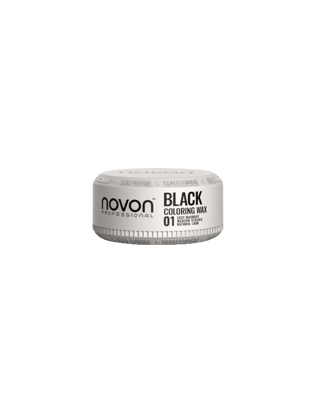 Novon Coloring Wax Dažantis vaškas plaukams ir barzdai, 01 BLACK, 100ml